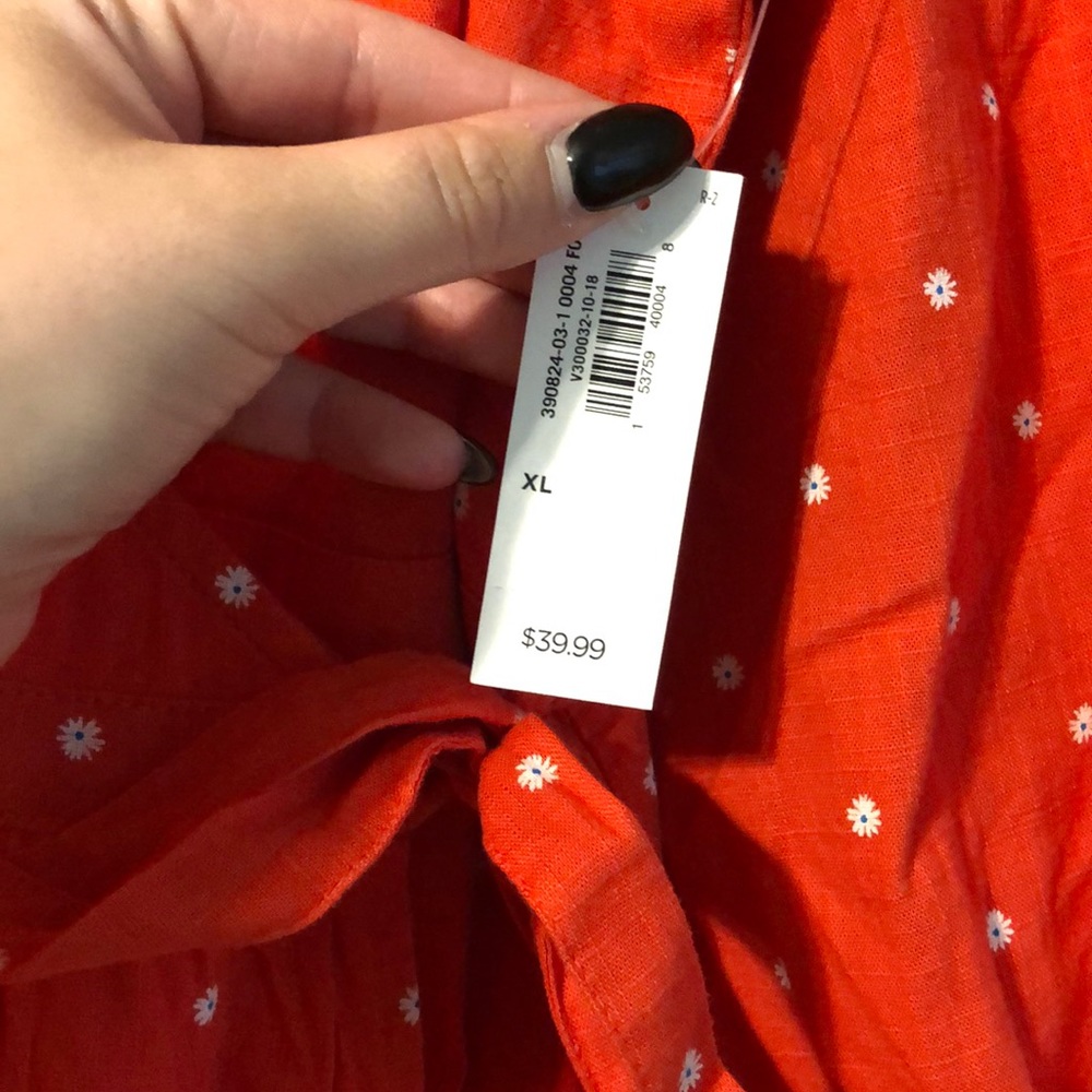 Red Flower Dress - Picture 4 of 4